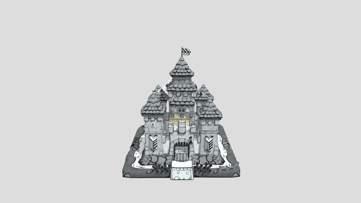 Castle of Black & White 3D Model