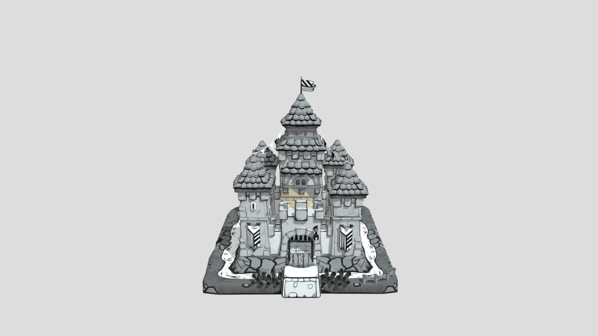 Castle of Black & White — Sketchfab embed 3D viewer