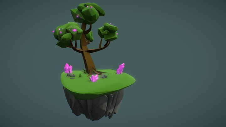 Floating island 3D Model