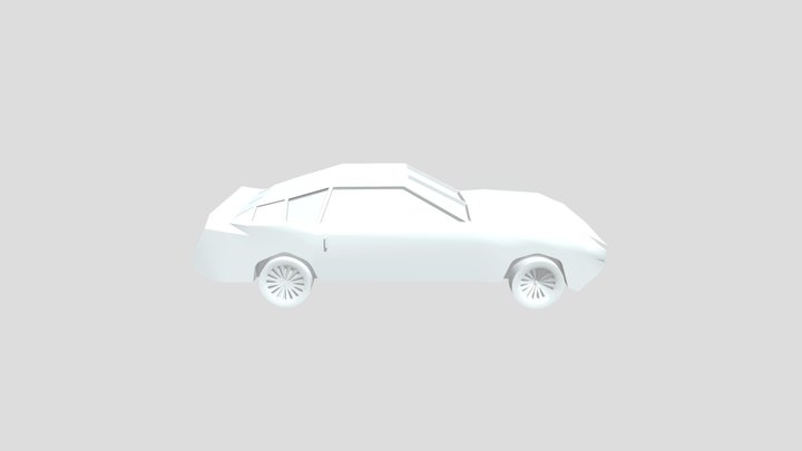 Low-Poly Car (.Blend) 3D Model