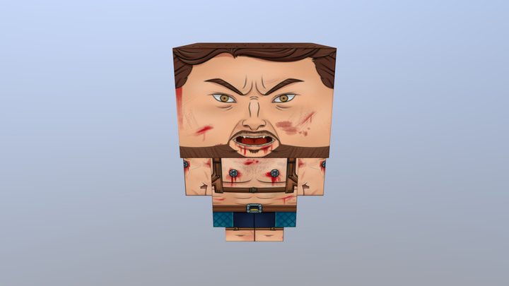 Wolverine - Papercraft model 3D Model
