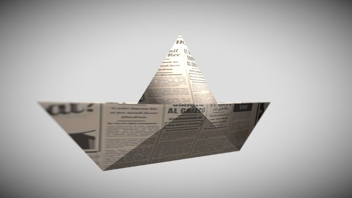 Barco Papel 3D Model
