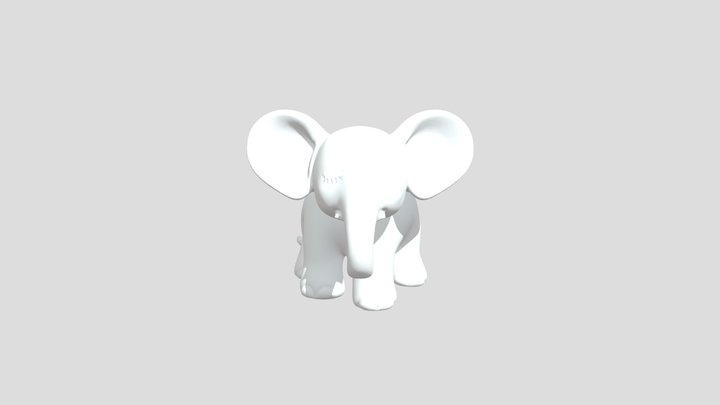 Sleeping Elephant Cable Holder & Desk Hook – Gratis 3D-model STL