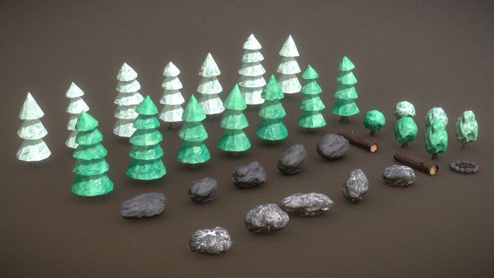 Low Poly Forest Assets