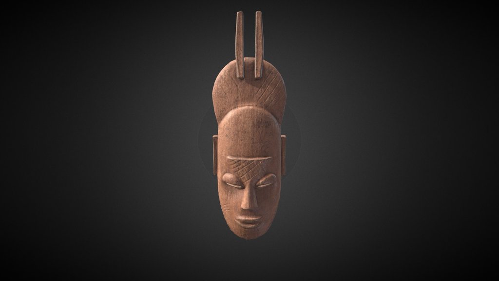 African Tribal Mask model 09