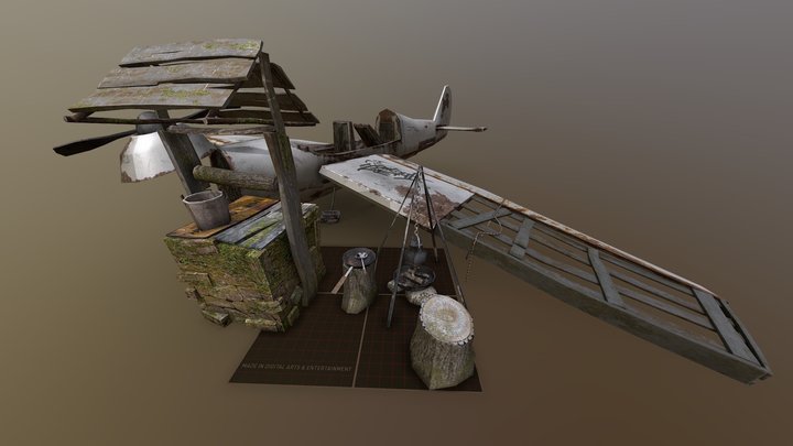 DAE 5 Finished props - Forest Loner 3D Model
