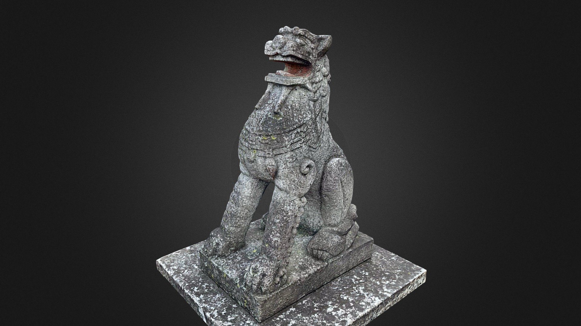 狛犬（東京都新宿区須賀町5-6 四谷須賀神社） - Download Free 3D