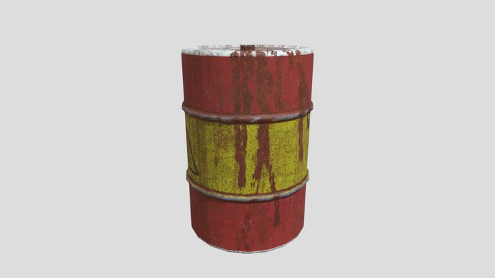 Oil Barrel 3D Model