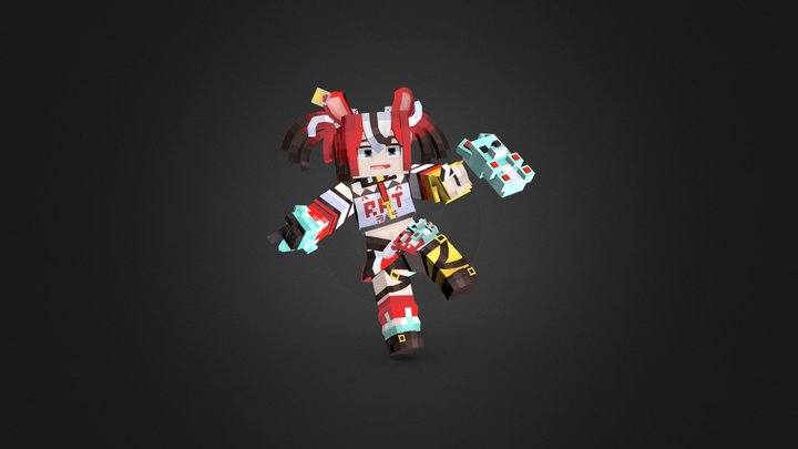 Hakos Baelz | Minecraft Model 3D Model