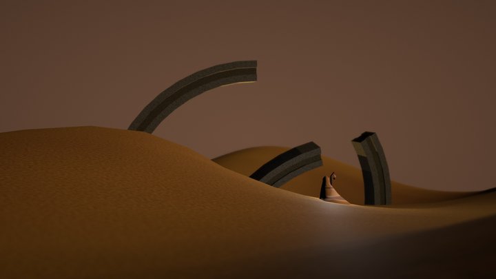 Desert Structure 3D Model