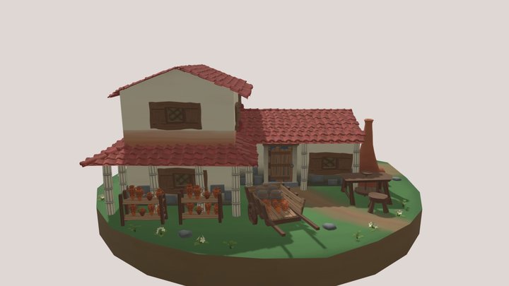 Greek Pottery 3D Model