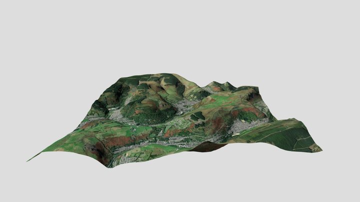 Rhondda Valleys - Green green grass of home 3D Model