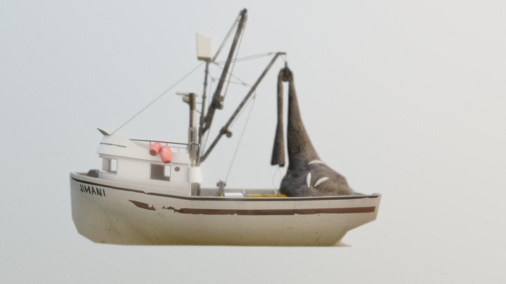 Salmon Boat 3D Model
