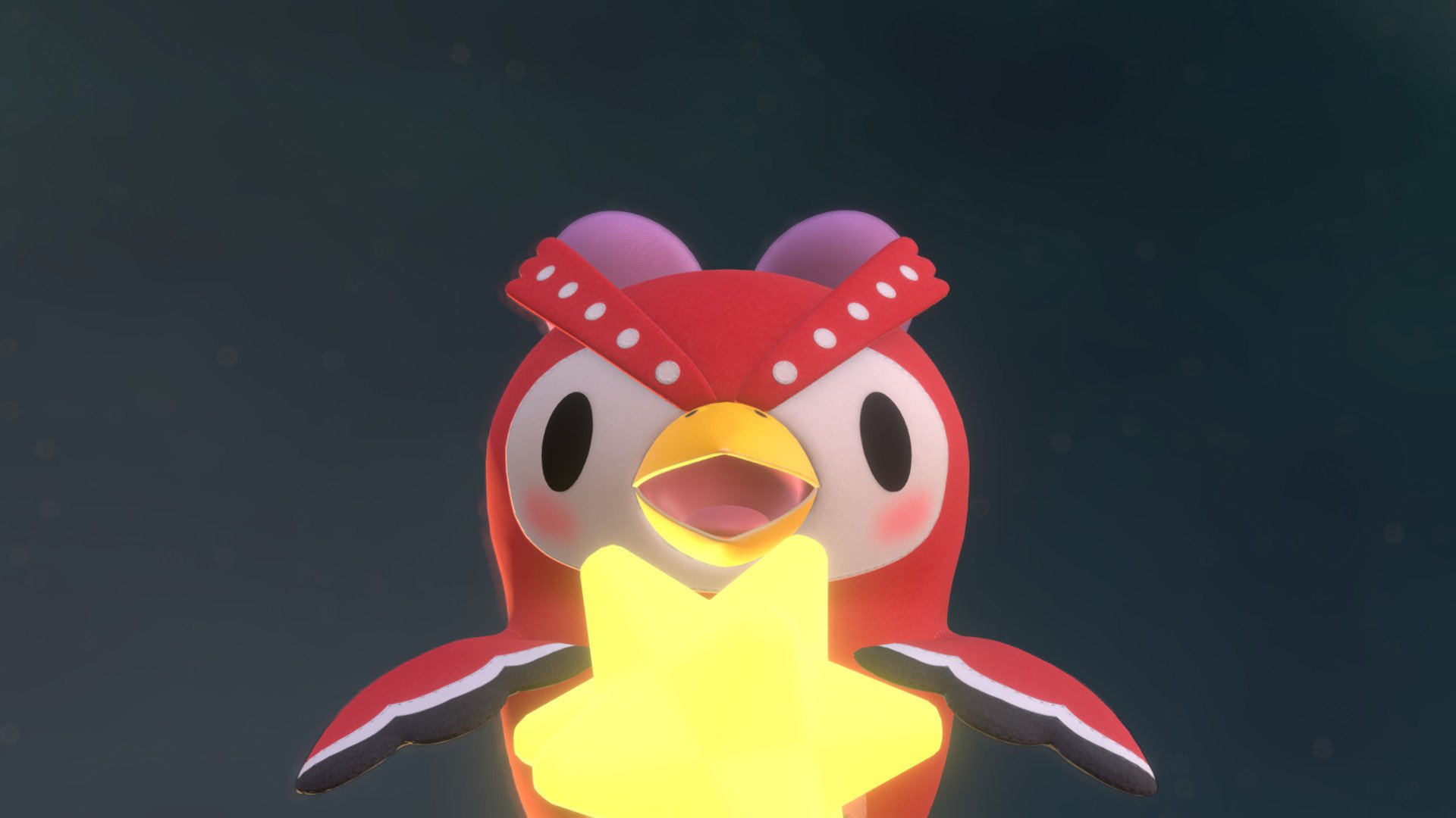 Celeste Animal Crossing 3D model by sarah (sarahsch7) [e7f610a