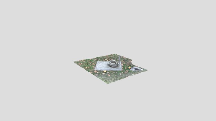 Small stone well 3D Model