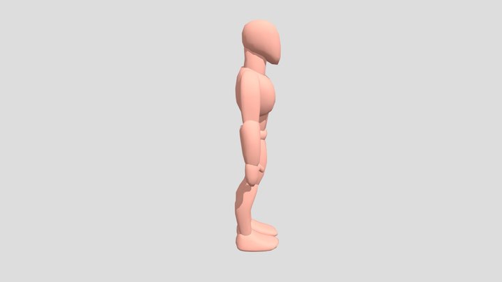 Human Blockout 3D Model