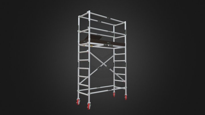 SW 1 Set of 3.2 Mtr. Scaffold Height 3D Model