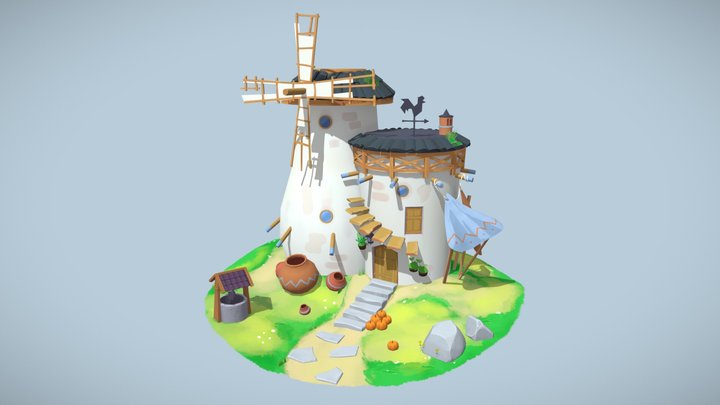 Windmill - Lilly 3D (fanart) 3D Model