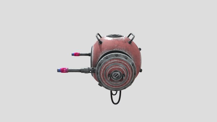 Sci-fi Turret 3D Model