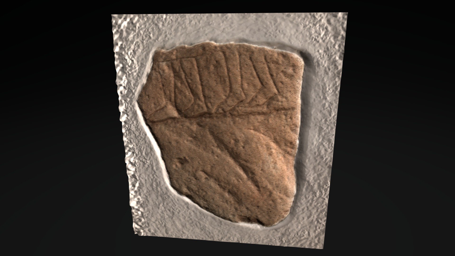 Migvie Church - leg fragment — Sketchfab embed 3D viewer