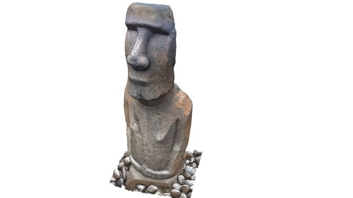 Easter Island moai by Dav3d, Download free STL model