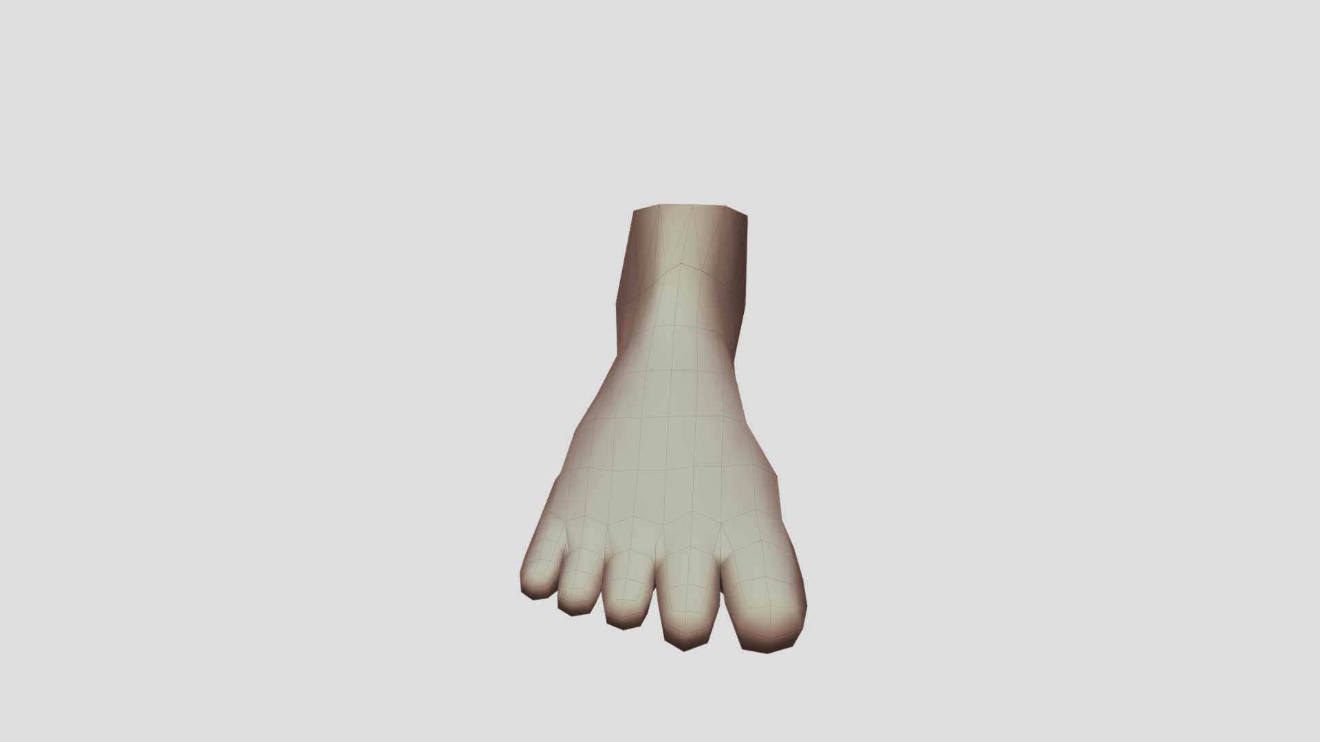 Modelo de Pé LowPoly
