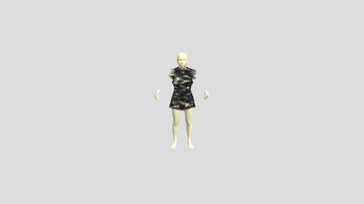 Custom Avatar For Leaf Dress 3D Model