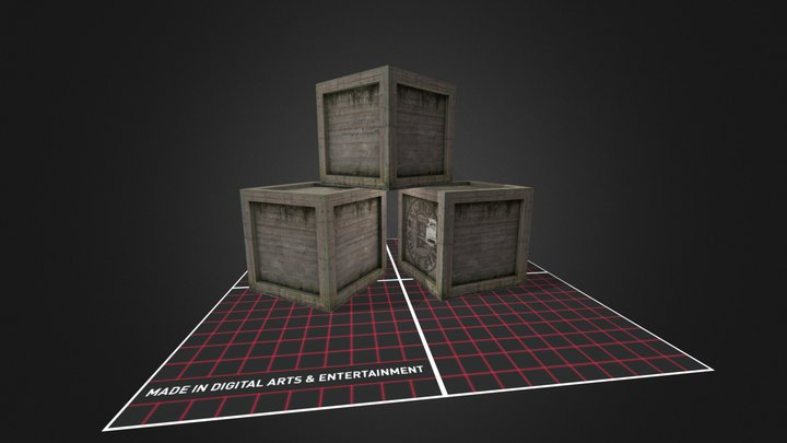 Some crates 3D Model