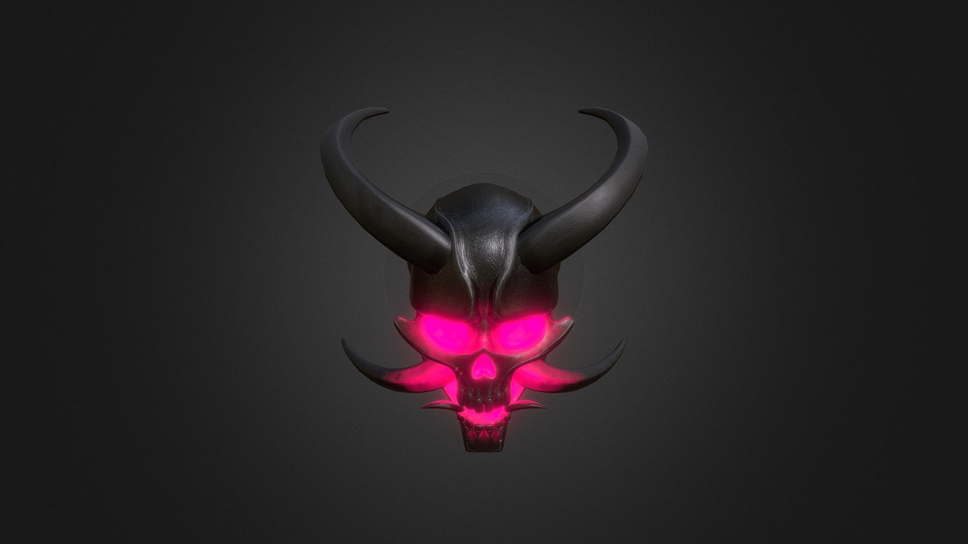 Hannya mask Skull