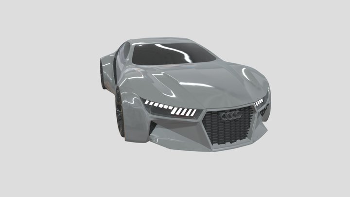Audi Quattro E-tron Concept 3D Model