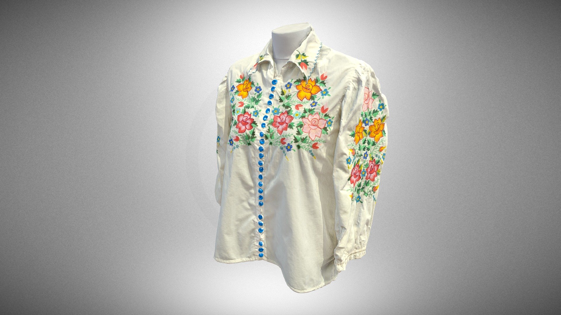 Woman’s blouse of parachute nylon