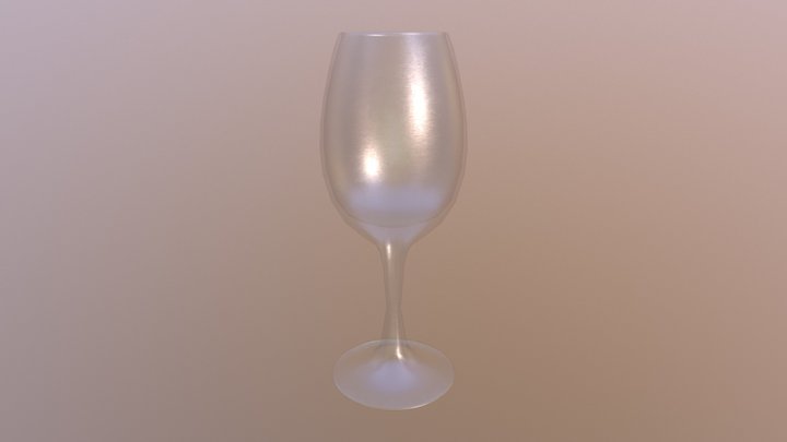 WineGlass_LowPoly 3D Model