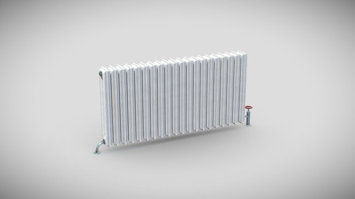 Old Style Wall Radiator 3D Model