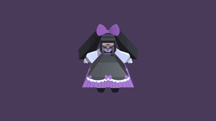 low poly doll 3D Model
