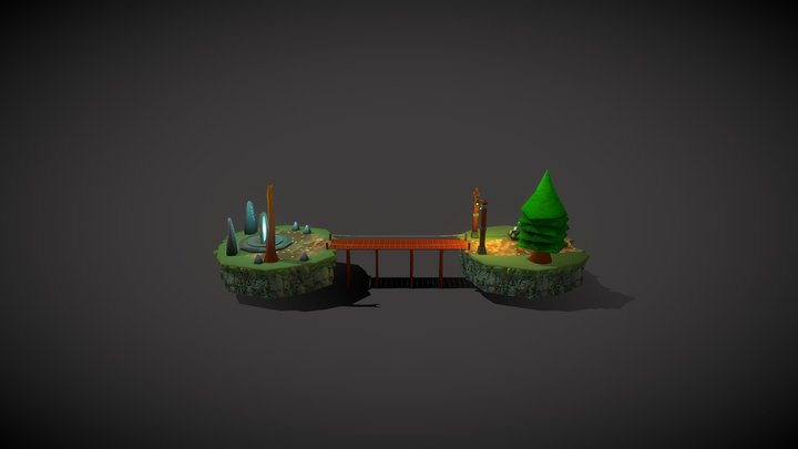 Fantasy Diorama 3D Model