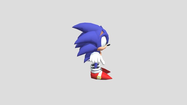sonic-the-hedgehog-1cd-model 3D Model
