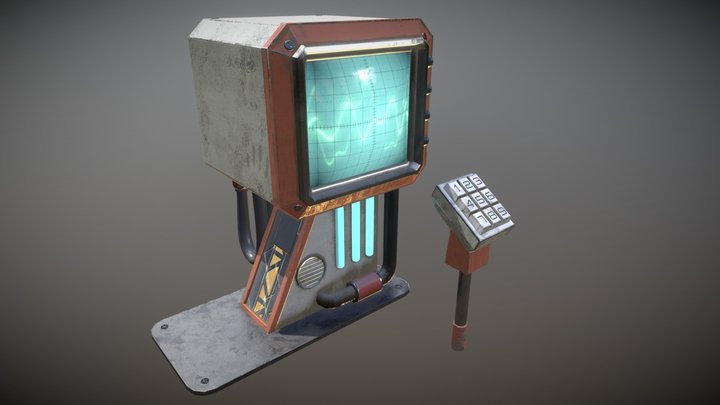 Sci Fi Monitor 3D Model