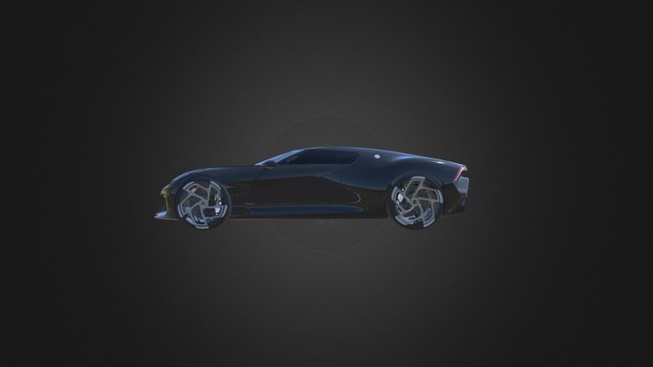 2019 Bugatti La Voiture Noire 3D Model