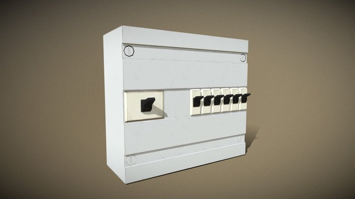 VR-Ready Fuse Box 3D Model
