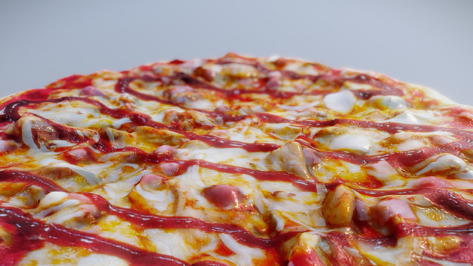 3D model Pizza scan - This is a 3D model of the Pizza scan. The 3D model is about a close up of a pizza.