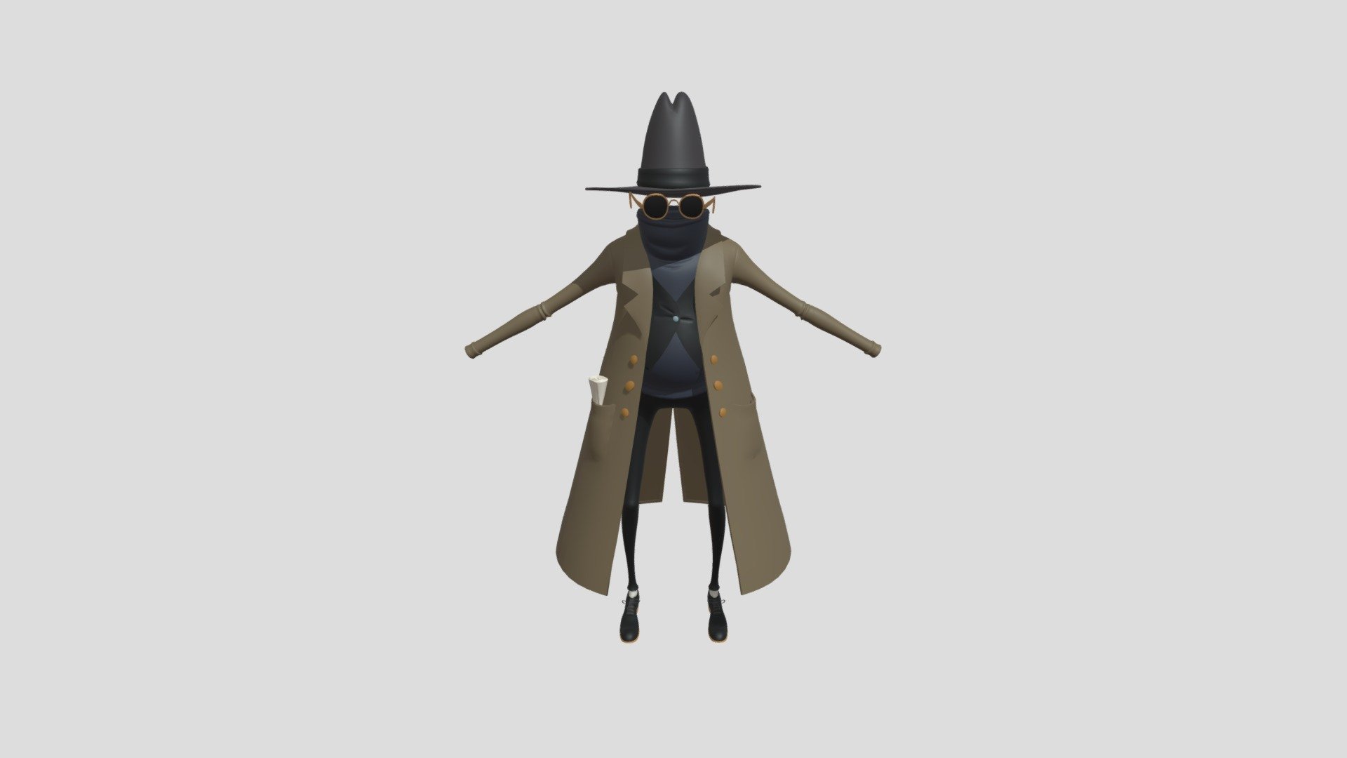 Man In The Hat Clothes