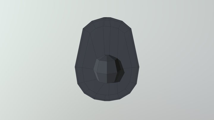 Avocado Half 3D Model