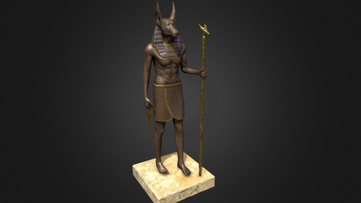 Anubis Statue 3D Model