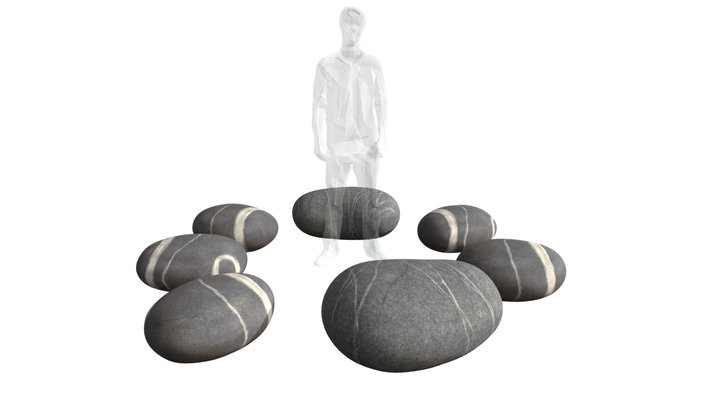 Conference Set of 7 KATSU stones 3D Model