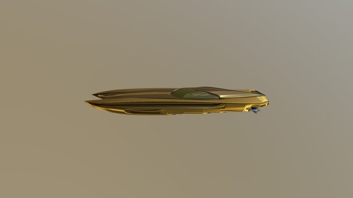 Sport Boat 2 3D Model