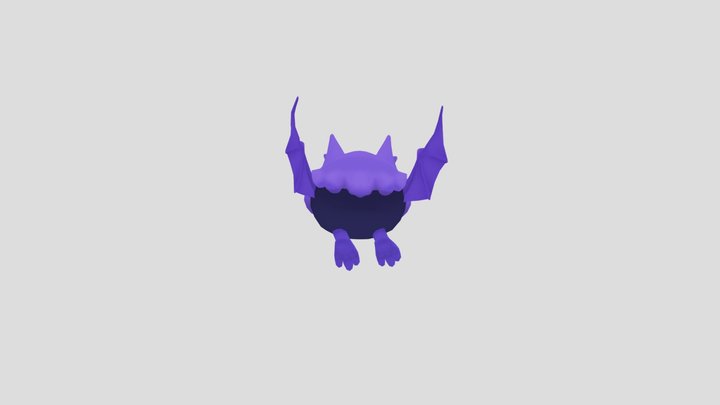 Bat Cute 3D Model