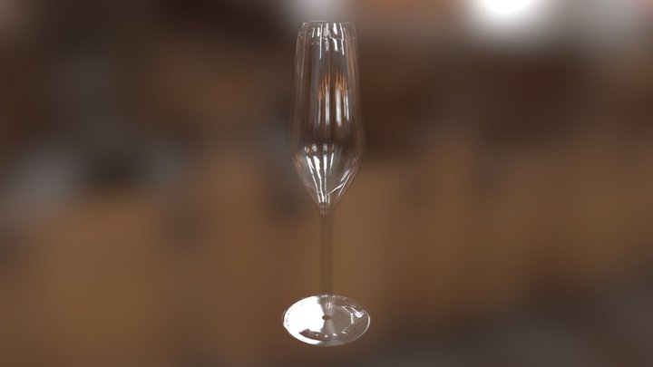 Champagne Glass 3D Model