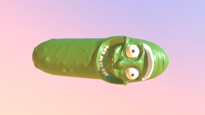 Pickle Rick 3D Model