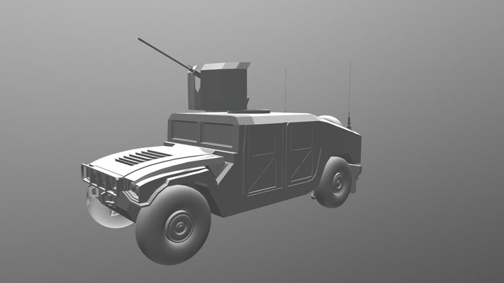 Military Humvee 3D Model
