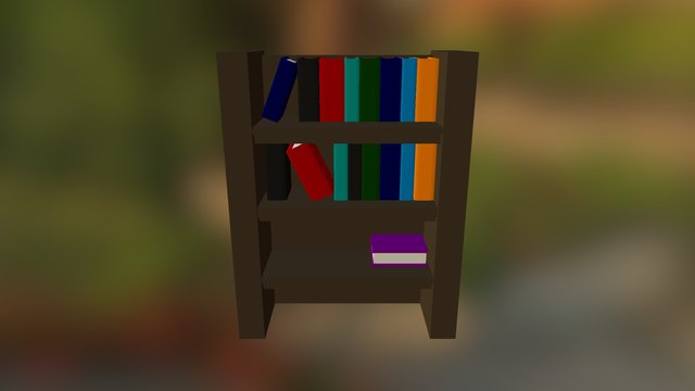 Bookcase 3D Model